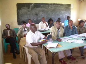 Class at Eldoret, Kenya Study Center 2012